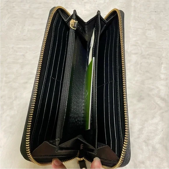 Kate Spade wallet story book sequin meow leopard nwot incl dust bag - Picture 3 of 7